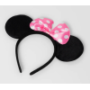 Pembe Fiyonklu Minnie Mouse Tacı Mini Kulak (4549)