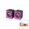 SNOPY SN-66  PEMBE  USB 2.0 MULTİMEDYA 1+1 HOPARLÖR SPEAKER SET 6W (4549)