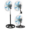 KİWİ KFAN-7473 20&amp;quot; 50CM SANAYİ VANTİLATÖR 3İN1=DUVARA MONTE- MASA ÜSTÜ- AYAKLI 3 KADEME HIZ- 5 METAL KANAT 54W (4549)