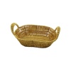 OVAL PLASTİK HASIR EKMEK - ÇOK AMAÇLI SEPET KULPLU - METAL İSKELET TABAN:14X21- AĞIZ:19X27CM D:7.5CM (4549)