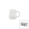 2PCS  ÜZÜM - KABARCIKLI KULPLU CAM BARDAK TERMİSİL - ISIYA DAYANIKLI BOROSİLİKAT350ML (4549)