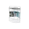 LAMALI   2 KATLI - ÜÇGEN   KROM   METAL  BANYO KÖŞELİK - DUŞKABİN RAF (4549)