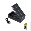 LI-ION CHARGER MS-TYN82  SOLAR - GÜNEŞ ENERJİLİ   2Lİ   PİL ŞARJ  ALETİ  1200mA (4549)