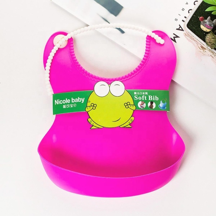 Çocuk Bebek Mama Önlüğü Dökülme Engelleyici Bükülebilir Pembe 