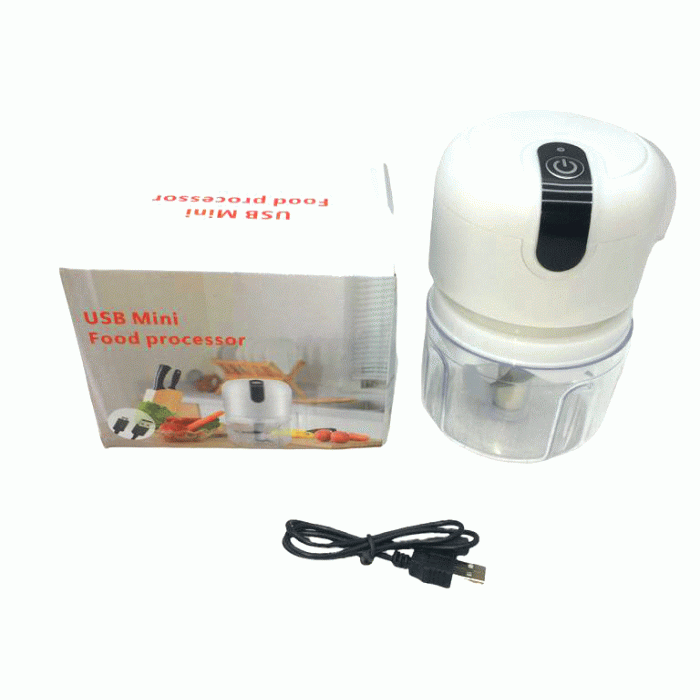 USB MİNİ FOOD PROCESSOR USB ŞARJLI MİNİ 3 BIÇAK BLENDER RONDO DOĞRAYICI 250ML 