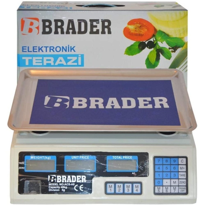 Dijital Göstergeli Elektronik Bakkal Kasap Manav Terazisi 40 Kg 