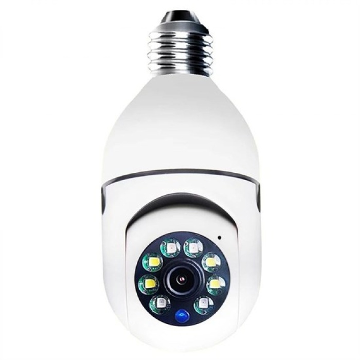 WiFi 360 Panoramik Ampul Kamera Gece Görüş Ses Akıllı Hareket Algılayıcı 