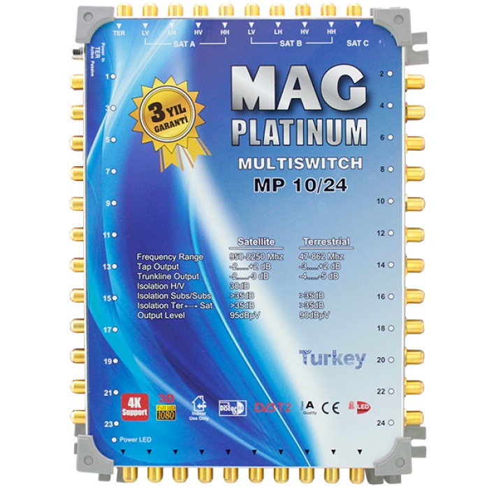 10*24 SONLU UYDU SANTRALİ MAG PLATINUM 