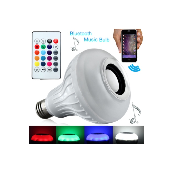 Bluetooth Hoparlör Akıllı Led Ampul Lamba 