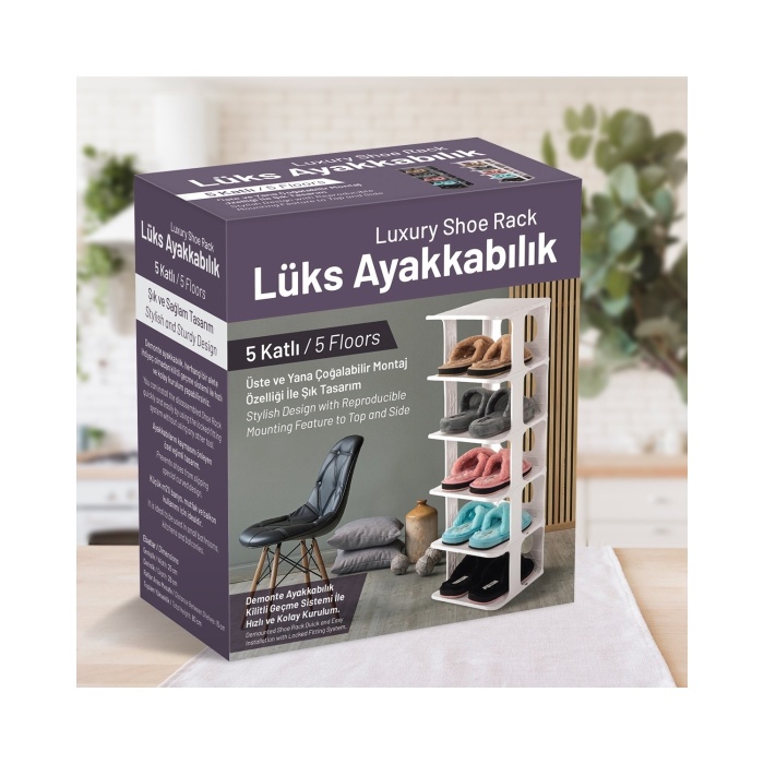 5 Katlı Pratik Ayakkabılık - Ayakkabı Rafı 