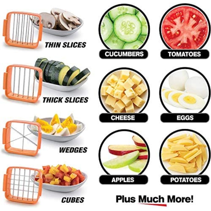 Nicer Dicer Quick 5 In 1 Pratik Hazneli Sebze Meyve Doğrayıcı Dilimleme Aleti 