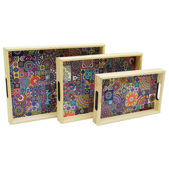 3 BOY AHŞAP TEPSİ DESENLİ ZEMİN 16X26 - 21X31 - 24X34CM 