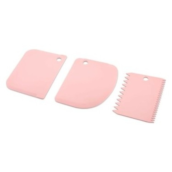 3 PARÇA PLASTİK HAMUR KESİCİ - KAZIYICI 