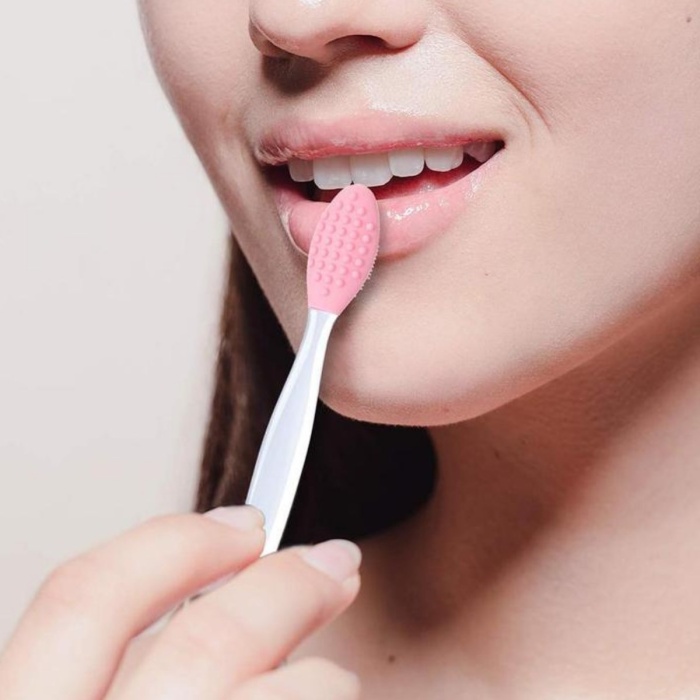 2 Adet Dudak Fırçası Peeling Etkili Gözenek Siyah Nokta Temizleyici Akne Giderici Çift Yönlü Fırça 