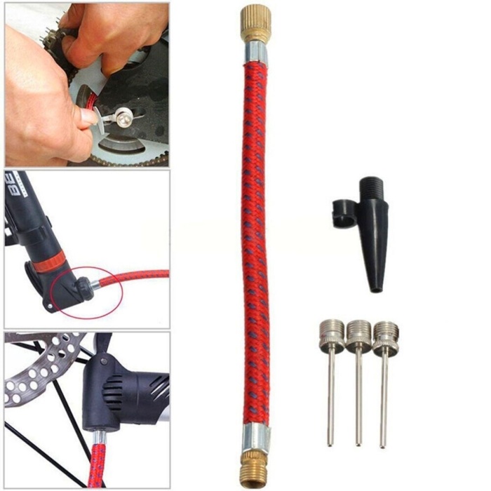 Pompa İğne Başlık Seti Top Bisiklet Lastiği Şişirme İğneleri 