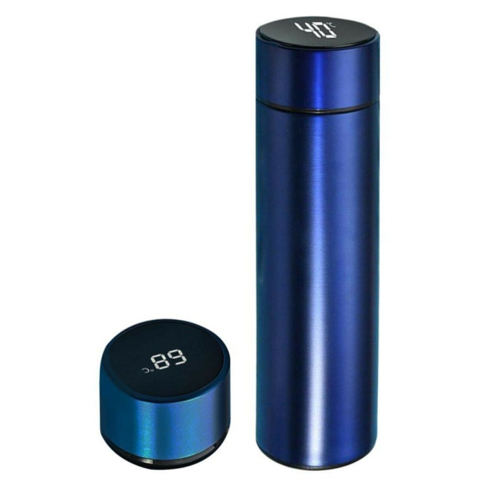 Dijital Sıcaklık Göstergeli Renkli Çelik Termos - 500 ML 