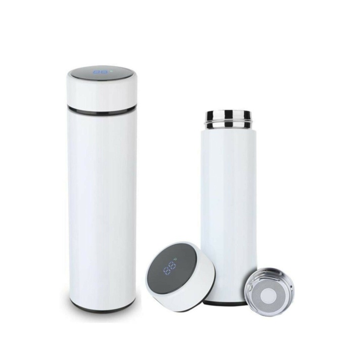 Dijital Sıcaklık Göstergeli Renkli Çelik Termos - 500 ML 