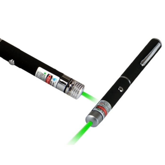 Yeşil Lazer Pointer 50 mW 15 Km Etkili (5 Başlıklı) 