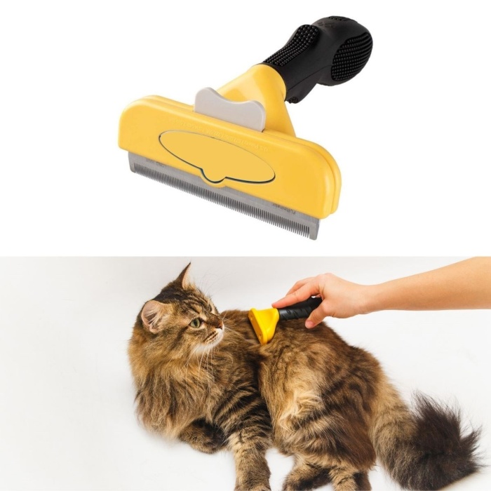 Kedi ve Köpekler İçin Kısa Tüylü Köpek Tarağı Tüy Toplayıcı Tarak Large 