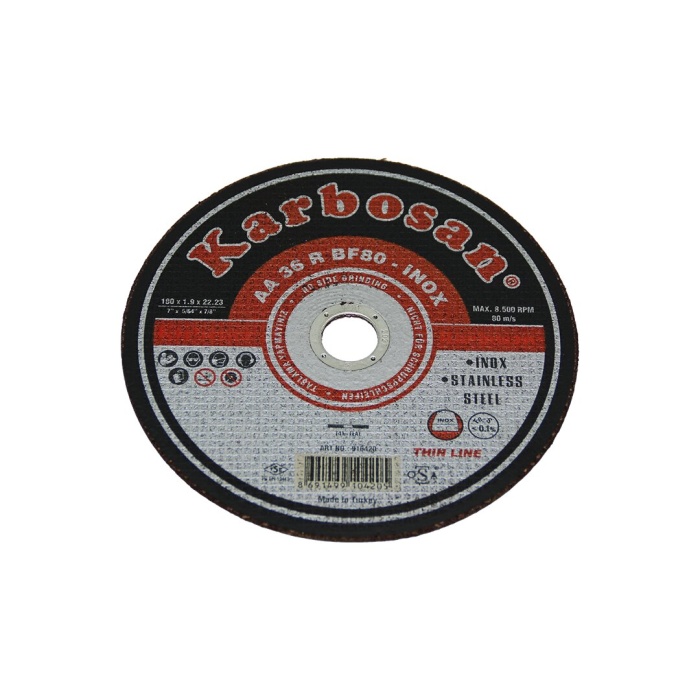 İNOX METAL KESİCİ DİSK 180MMX1.9X22 