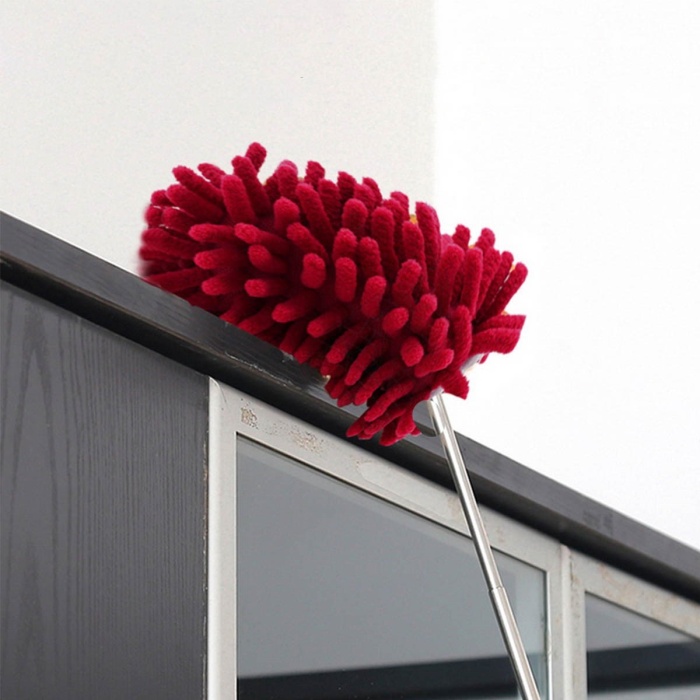 Teleskopik Mikrofiber Pratik Uzayabilen Toz Alma Fırçası Aparatı 