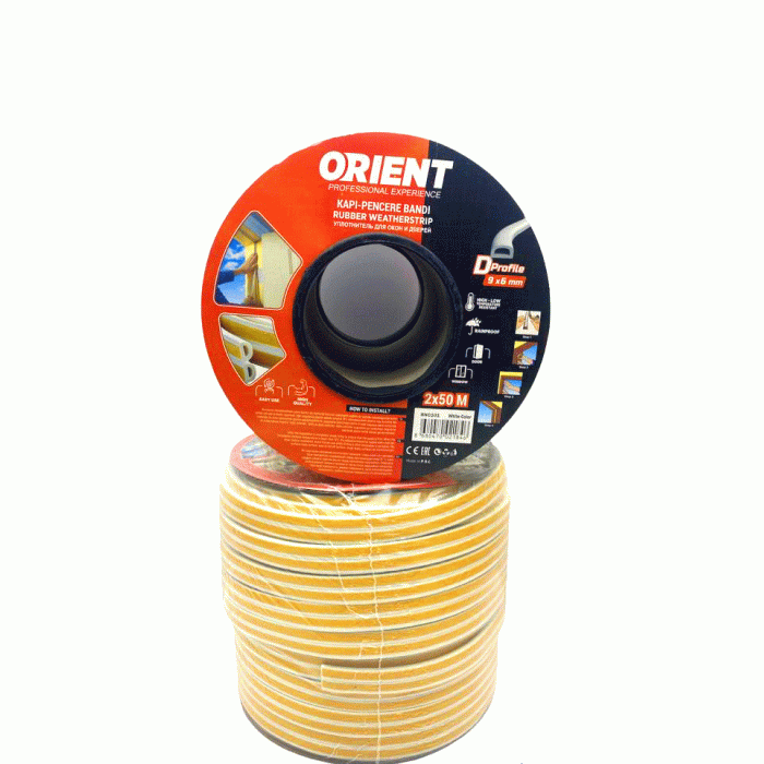 BEYAZ 100MT2X50MTBOBİN FİTİL KAPI PENCERE BANT 