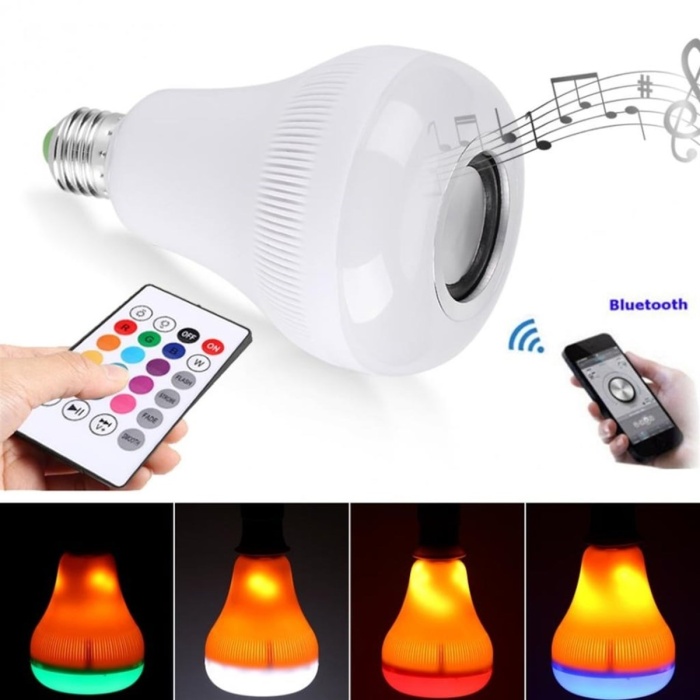 Kumandalı Bluetooth Hoparlör Ampul LD-37 