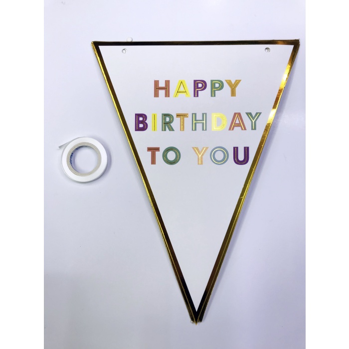 Happy Birthday To You Flama Bayrak Süs 