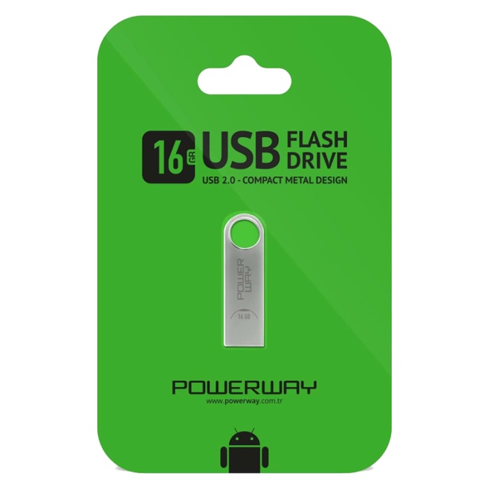 16 GB METAL USB 2.0 FLASH BELLEK 