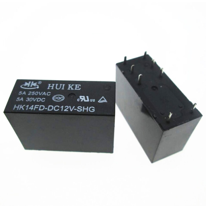 12 VOLT ROLE ÇİFT KONTAK 8 BACAK 