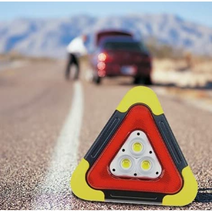 Güneş enerjili ve şarjlı reflektör Acil Yol Durum Uyarısı Park Lambası 