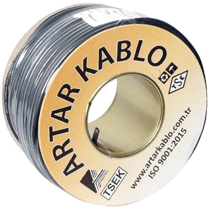 ARTAR MİKROFON KABLOSU MONO 1. KALİTE(100MT) 70 NO 