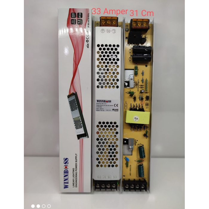 12V-33A-400W-IP20 ULTRA SLİM TRAFO 
