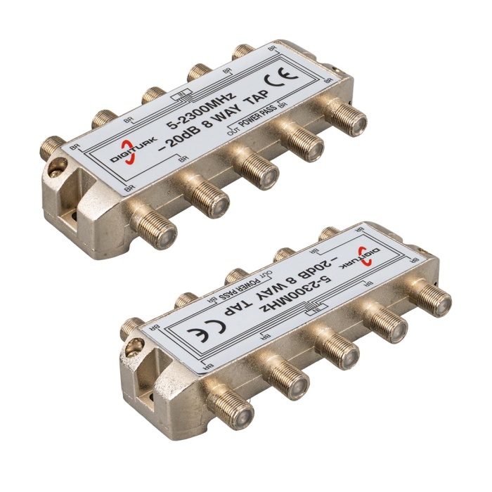 DIGITURK 5-2150 MHZ 20DB 8 YOLLU TAP SWITCH 1/8 SPLITTER 