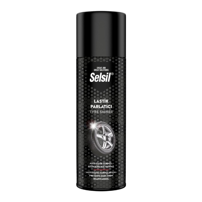 SELSİL OTO - ARAÇ LASTİK PARLATICI - TEMİZLEYİCİ SPREY 500ML 