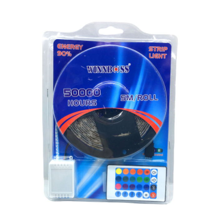 RGB 3ÇİP KUMANDALI ŞERİT LED 5MT 