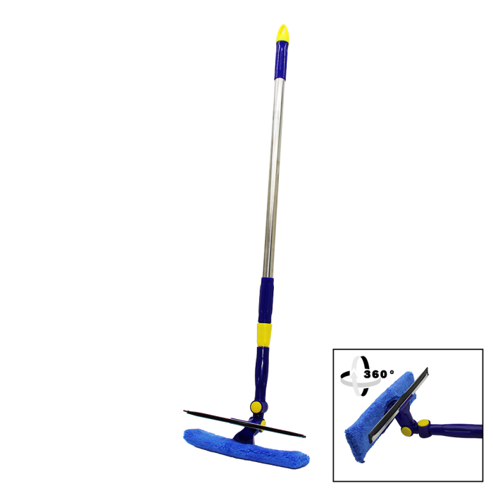 2IN1 DÖNER BAŞLI  CAMSİL UZAYABİLEN SAPLI 88-136CM 