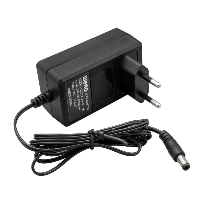15 VOLT - 1 AMPER - 15 WATT 5.5*2.5 UÇLU YERLİ ÜRETİM PRİZ TİPİ ADAPTÖR 