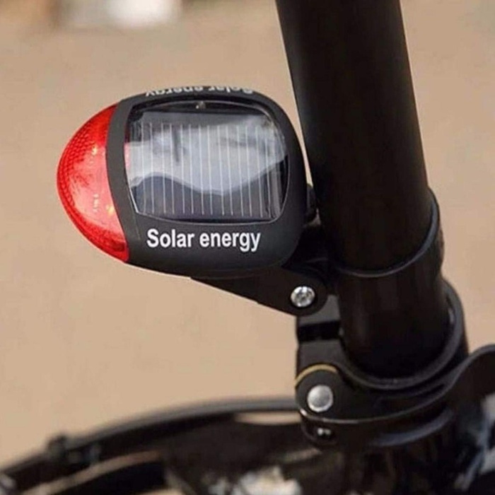 LED Güneş Enerjisi ile Şarj Edilebilir Bisiklet Kuyruk Lambası Solar Bisiklet Lambası 
