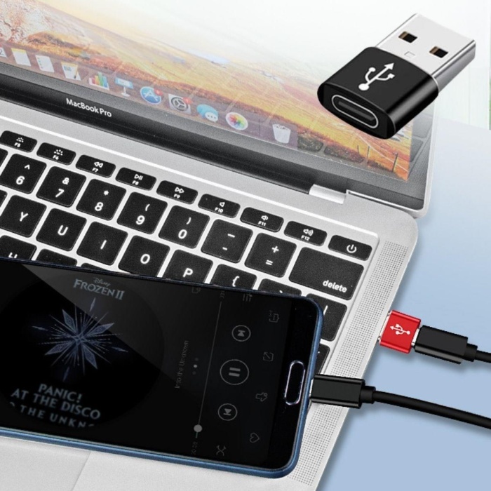 USB&amp;apos;den TYPE-C &amp;apos;ye Dönüştürücü Adaptör Veri Aktarımı Sağlayıcı Şarj Data Çevirici 