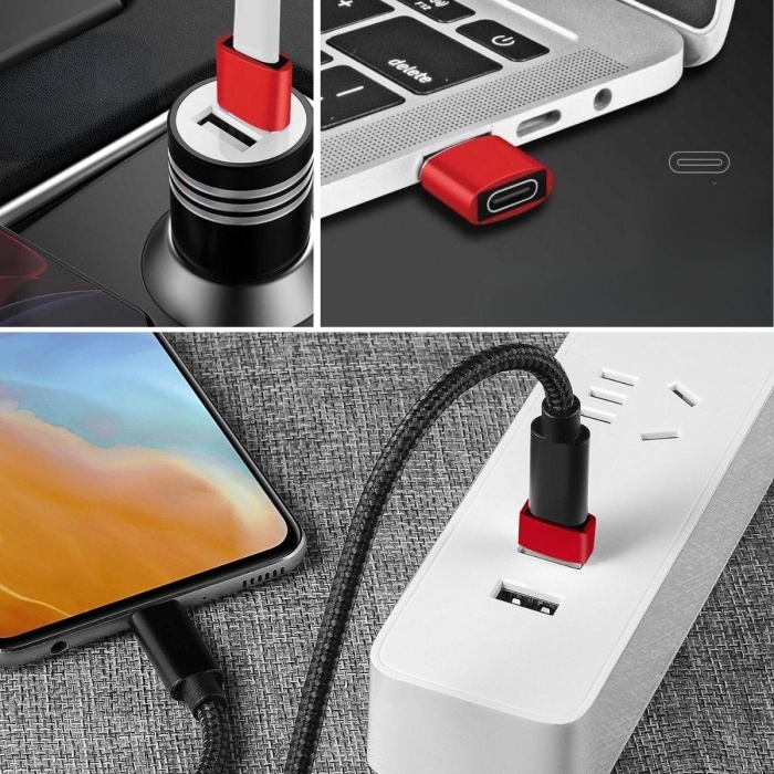 USB&amp;apos;den TYPE-C &amp;apos;ye Dönüştürücü Adaptör Veri Aktarımı Sağlayıcı Şarj Data Çevirici 