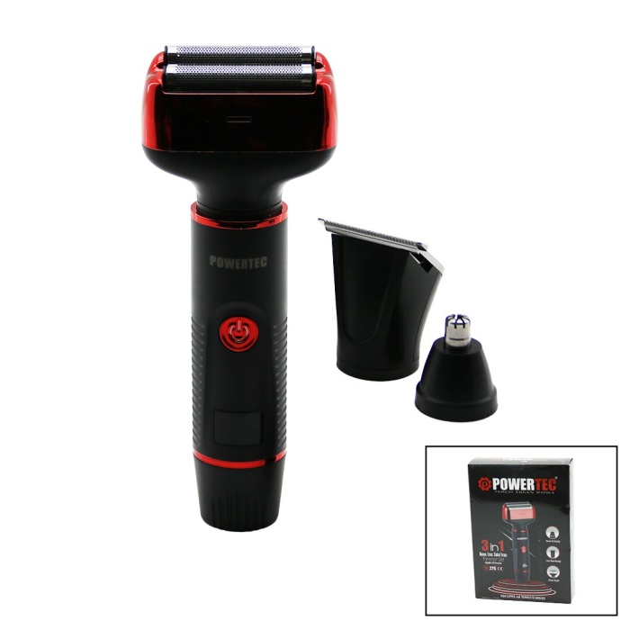 3IN1  TRAŞ MAKİNESİ SETİ  SIFIR SAKAL - ENSE SAKAL ÇİZME - KULAK BURUN   USB ŞARJLI GÖSTERGE TR-275 
