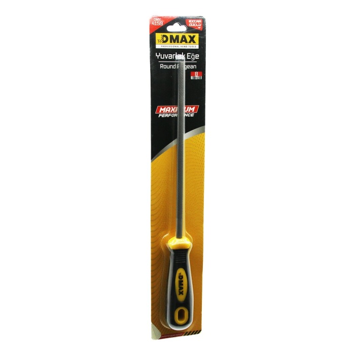 8 İNÇ YUVARLAK  METAL EĞE TÖRPÜ  PLASTİK SAPLI 