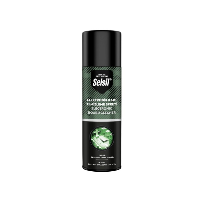 SELSİL ELEKTRONİK KART TEMİZLEME SPREYİ 500ML  YAĞSIZ - DEVRELERE ZARAR VERMEZ 