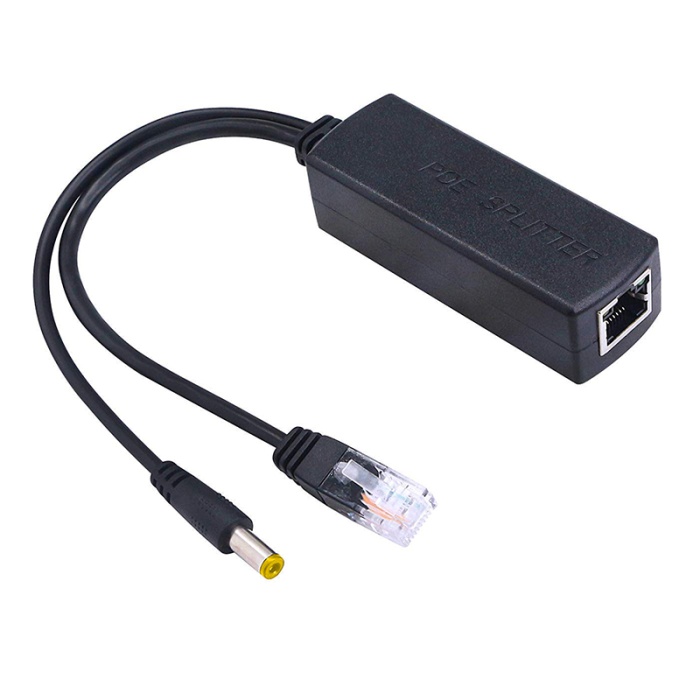 IP KAMERA POE KABLOSU AKTİF POE ENJEKTÖR SPLITTER (IN:DC48V-57V OUT:IEEE802.3AF-MAX:12V2A) 