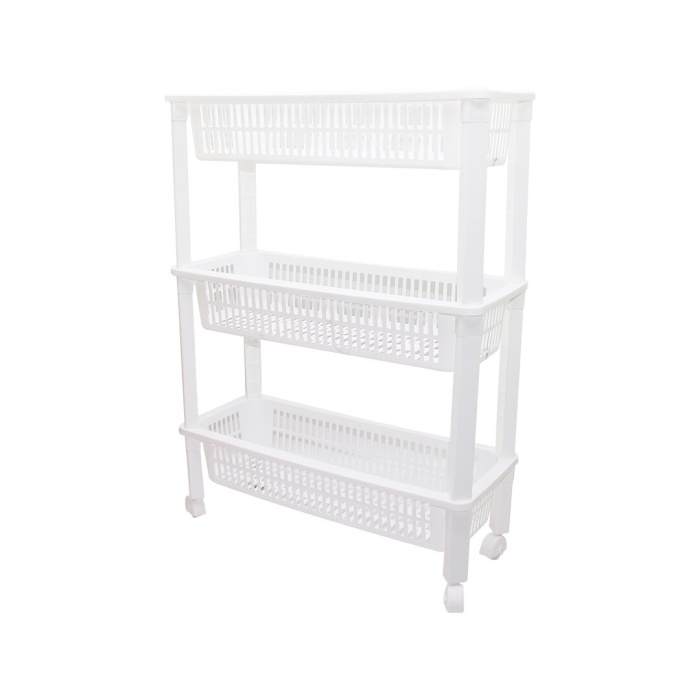 3 KATLI DÜZENLEYİCİ  - RAF ÜNİTESİ TEKERLEKLİ 510X205X685MM 