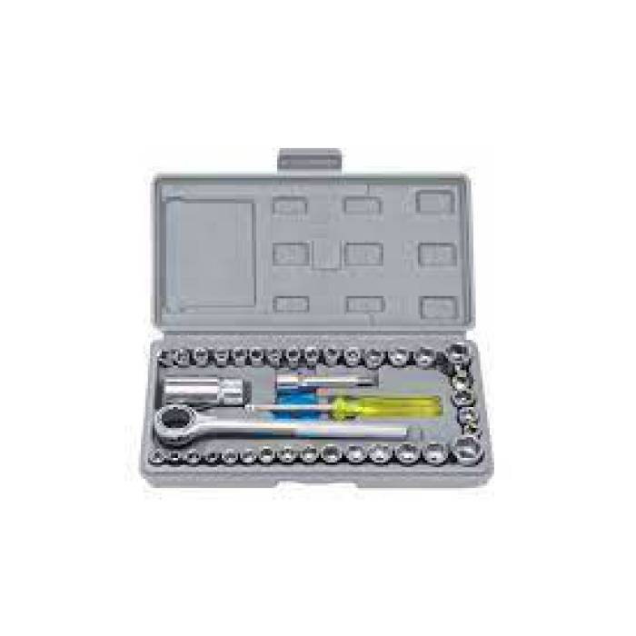 40 PARÇA  LOKMA TAKIMI PLASTİK KUTULU COMBINATION SOCKET WRENCH SET 