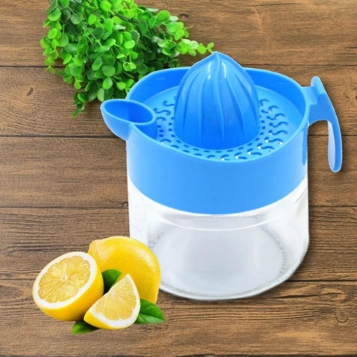 300ml Cam Hazneli Pratik Limon Narenciye Sıkacağı KC-405 