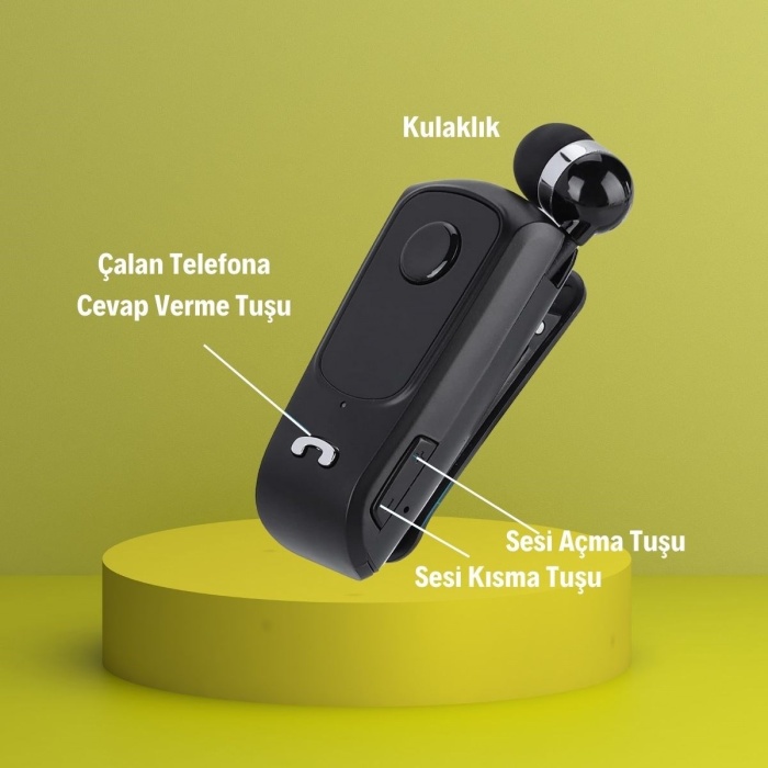 Telefon Bağlantılı Makaralı Kulaklıklı Bluetooth Kulaklık 