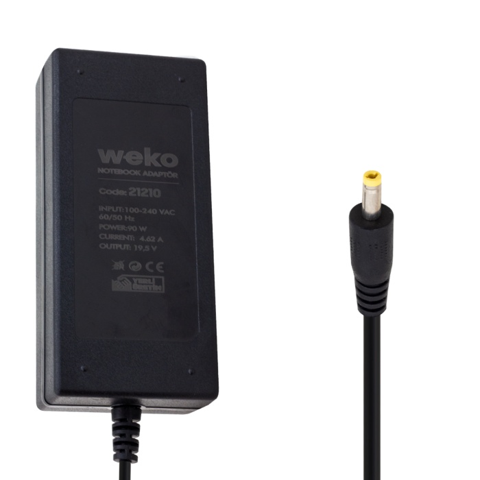 19.5 VOLT 4.62 AMPER 90 WATT 4.0*1.7 UÇLU NOTEBOOK ADAPTÖR YERLİ ÜRETİM (4549)